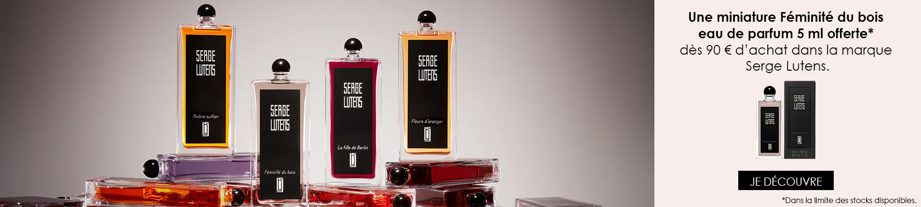 Votre Cadeau : Une Miniature Féminité du Bois Eau de Parfum SERGE LUTENS