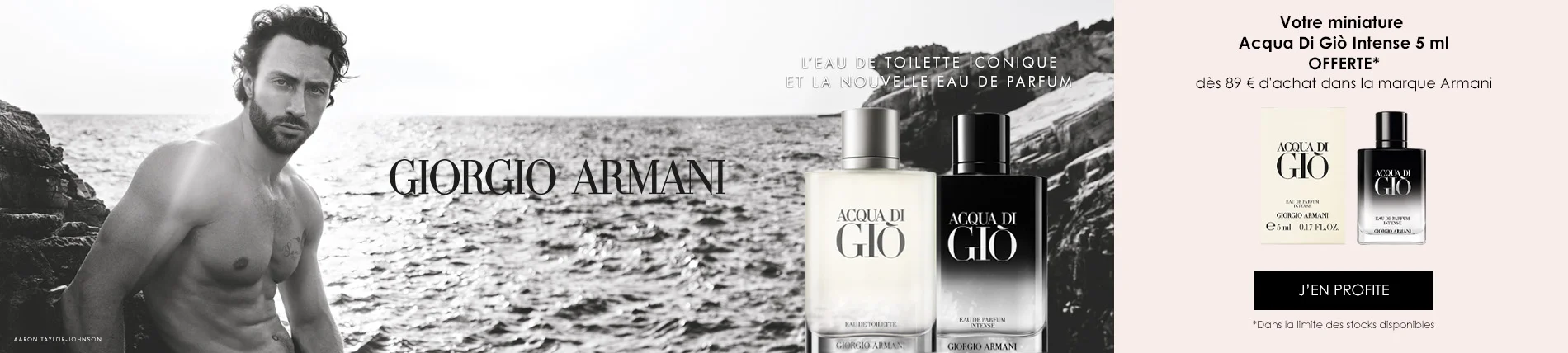 Votre Cadeau : Une Miniature Acqua Di Gio Intense GIORGIO ARMANI