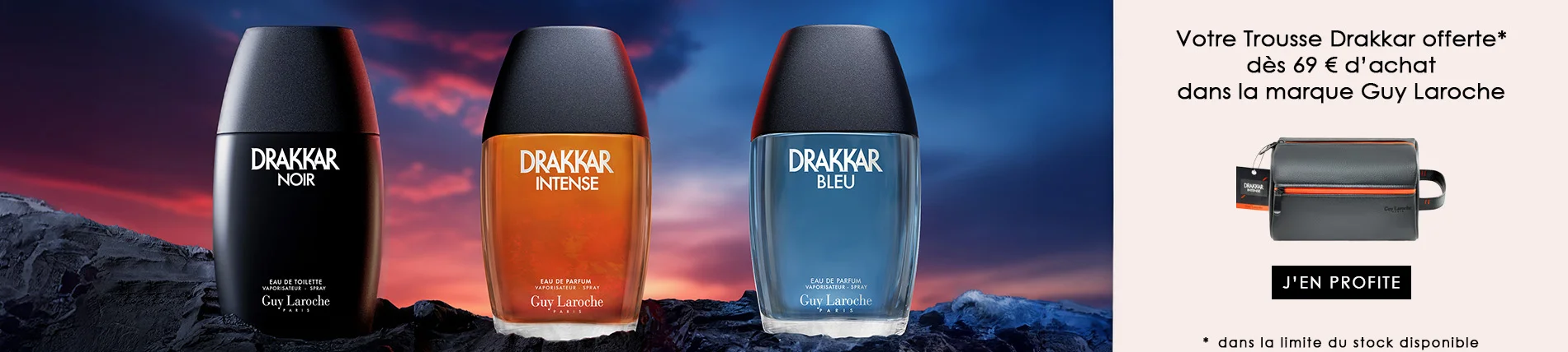 Votre Cadeau : Une Trousse Drakkar GUY LAROCHE