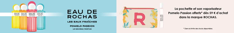 OCA ROCHAS S27-S28 > S29 Votre Cadeau : Une Pochette et son Vaporisateur Pomelo Passion ROCHAS