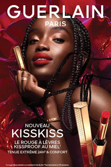 Kisskiss Le Rouge à Lèvres Intense au Miel Kissproof Mat Floutant Extrême 24 H GUERLAIN